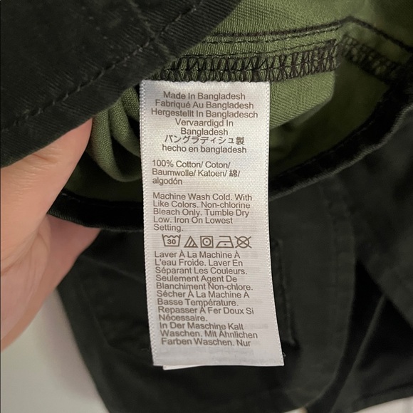 J. Crew Factory Olive Utility Jacket with Gold Buttons - Picture 7 of 7